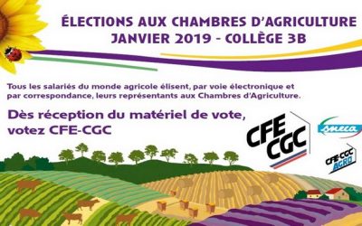 Elections aux Chambres d’Agriculture Janvier 2019