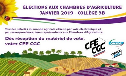 Elections aux Chambres d’Agriculture Janvier 2019