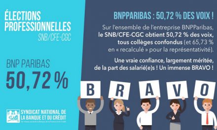SNB CFE-CGC obtient les pleins pouvoirs chez BNP Paribas